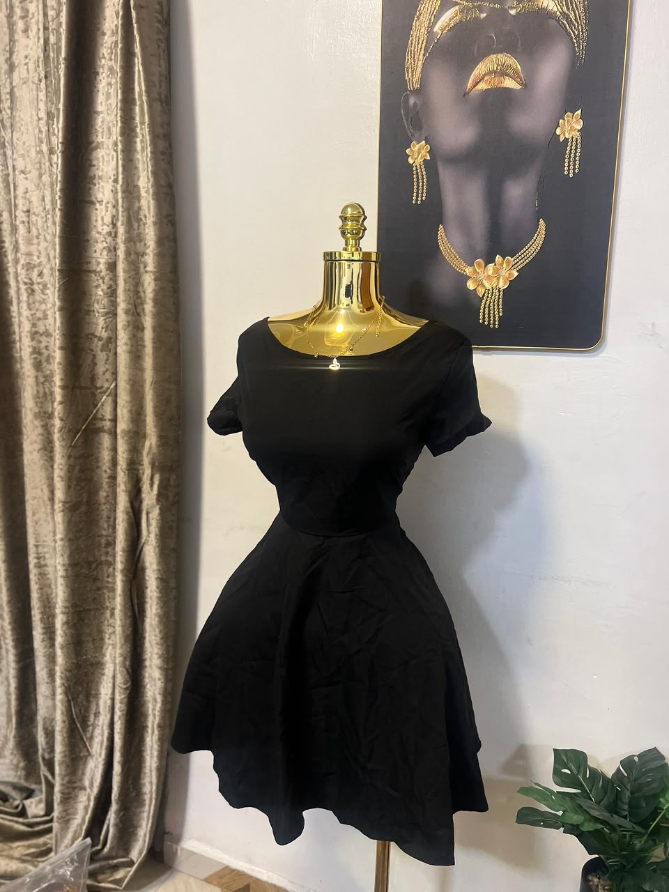 Midnight Bow-Back Dress