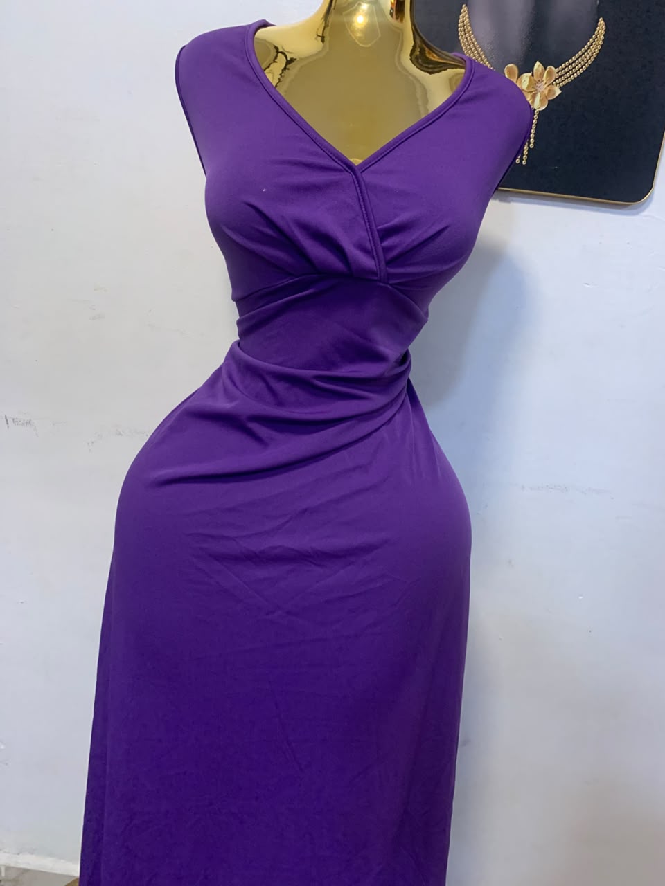 Royal purple dress